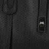 Elegancka Torebka Skórzana Shopper Bag Czarna